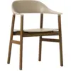 Image de Chaise avec accoudoirs en chêne teinté et polypropylène sable Herit Sand - Normann Copenhagen