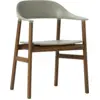 Image de Chaise avec accoudoirs en chêne teinté et polypropylene vert Herit Dusty vert - Normann Copenhagen