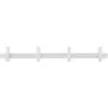 Image de Porte-manteaux en frêne et acier blanc 81,5 x 5,3 x 10,5 cm Hoop - Normann Copenhagen