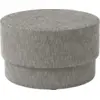 Image de Pouf en tissu gris foncé Silo medium noir/Albagia 201 Albagia 201 - Normann Copenhagen