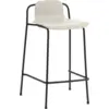 Image de Tabouret de bar gris clair et acier noir Studio 65 Cm - Normann Copenhagen