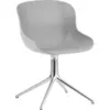 Image de Chaise pivotante 4 pieds en aluminium et pp gris Hyg - Normann Copenhagen