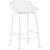 Image de Tabouret de bar en acier et pp blanc 65 cm Hyg - Normann Copenhagen