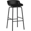 Image de Tabouret de bar en acier et pp noir 75 cm Hyg - Normann Copenhagen