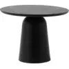 Image de Table basse en acier noire Turn table noir - Normann Copenhagen