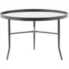 Image de Table basse grise en verre et acier Lug Grey - Normann Copenhagen