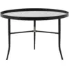Image de Table basse noire en verre et acier Lug noir - Normann Copenhagen