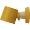 Image de Applique câblée jaune en acier et frêne Rise Hardwired - Normann Copenhagen