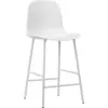 Image de Chaise de bar en acier et pp blanc 65 cm Form - Normann Copenhagen