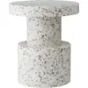 Image de Tabouret blanc pixelisé en matière recyclée Bit blanc - Normann Copenhagen