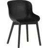 Image de Chaise en chêne vernis noir et pp noir Hyg - Normann Copenhagen