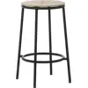 Image de Tabouret de bar en chêne et acier noir 65 cm Circa Oak - Normann Copenhagen