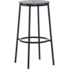 Image de Tabouret de bar en acier et aluminium noir 65 cm Circa noir Aluminum - Normann Copenhagen
