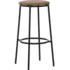 Image de Tabouret de bar en cuir marron et acier noir 75 cm Circa Ultra Leather Brandy Ultra 41574 - Normann Copenhagen