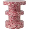 Image de Tabouret en polyéthylène recyclé rouge Stack Bit Stool - Normann Copenhagen