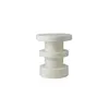 Image de Normann Copenhagen Tabouret empilé blanc/table d'appoint blanche