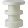 Image de Tabouret en polyéthylène recyclé blanc / blanc Stack Bit Stool - Normann Copenhagen