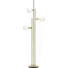 Image de Hubsch Lampadaire avec source lumineuse 78x28xh150cm en laiton