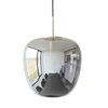 Image de Hubsch Suspension en verre fumé avec détail en laiton
