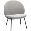 Image de Fauteuil lounge en tissu gris - Hübsch