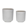 Image de Hubsch Pot de fleurs gris clair - set de 2 pièces