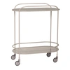 Image de Hubsch Chariot métal / verre - gris