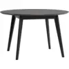 Image de Table à manger ronde 120 cm en bois noir - Hübsch