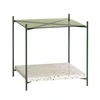 Image de Hubsch Table d'appoint terrazzo / en verre - naturel / vert