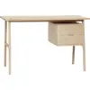 Image de Bureau avec 2 tiroirs en chêne clair - Hübsch