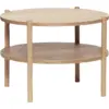 Image de Table basse avec 2 plateaux en chêne naturel Round - Hübsch