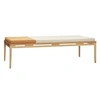 Image de Hubsch Lit de repos avec oreillers - beige / orange