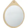 Image de Miroir en chêne en forme de goutte 64cm Drop - Hübsch
