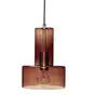 Image de Hubsch Lampe à suspension en verre - marron