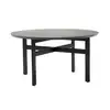 Image de Hubsch Table basse ronde en chêne - noir