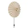 Image de Hubsch Applique textile métal - sable / laiton