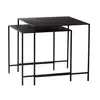 Image de Hubsch Table basse en métal - lot de 2 pièces