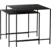 Image de Table d'appoint en fer noir (lot de 2) - Hübsch