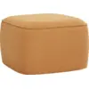 Image de Pouf orange Cube - Hübsch