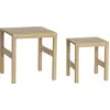 Image de Tables carré en bois de chêne (lot de 2) Puzzle - Hübsch