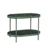 Image de Hubsch Table métal/marbre - vert