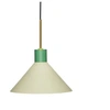 Image de Hubsch Lampe à suspension métal - marron/vert/jaune