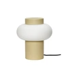 Image de Hubsch Lampe à poser métal/verre - jaune/opale