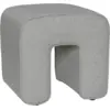 Image de Pouf gris en tissu Sculpture - Hübsch