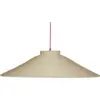 Image de Suspension ronde en rotin naturel et rouge 80cm Chand - Hübsch