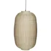 Image de Suspension ovale en rotin naturel 74 cm Chand - Hübsch