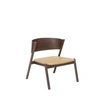 Image de Hubsch Chaise longue Oblique marron foncé - 331606