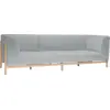 Image de Canapé 3 places en polyester gris 182 cm Moment - Hübsch