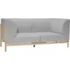 Image de Canapé 2 places en polyester gris 182 cm Moment - Hübsch