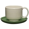 Image de Hubsch Amare tasse et soucoupe sable/vert set de 4 pièces - 211706