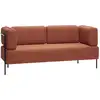 Image de Canapé en tissus ambre Block Maroon - Hübsch